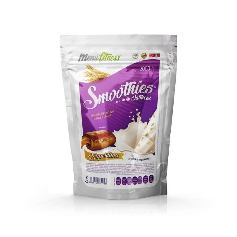 Smoothies Oatmeal | Harina de Avena con Sabor | 1kg (1KG - CHOCOLATE BROWNIE) 2/5