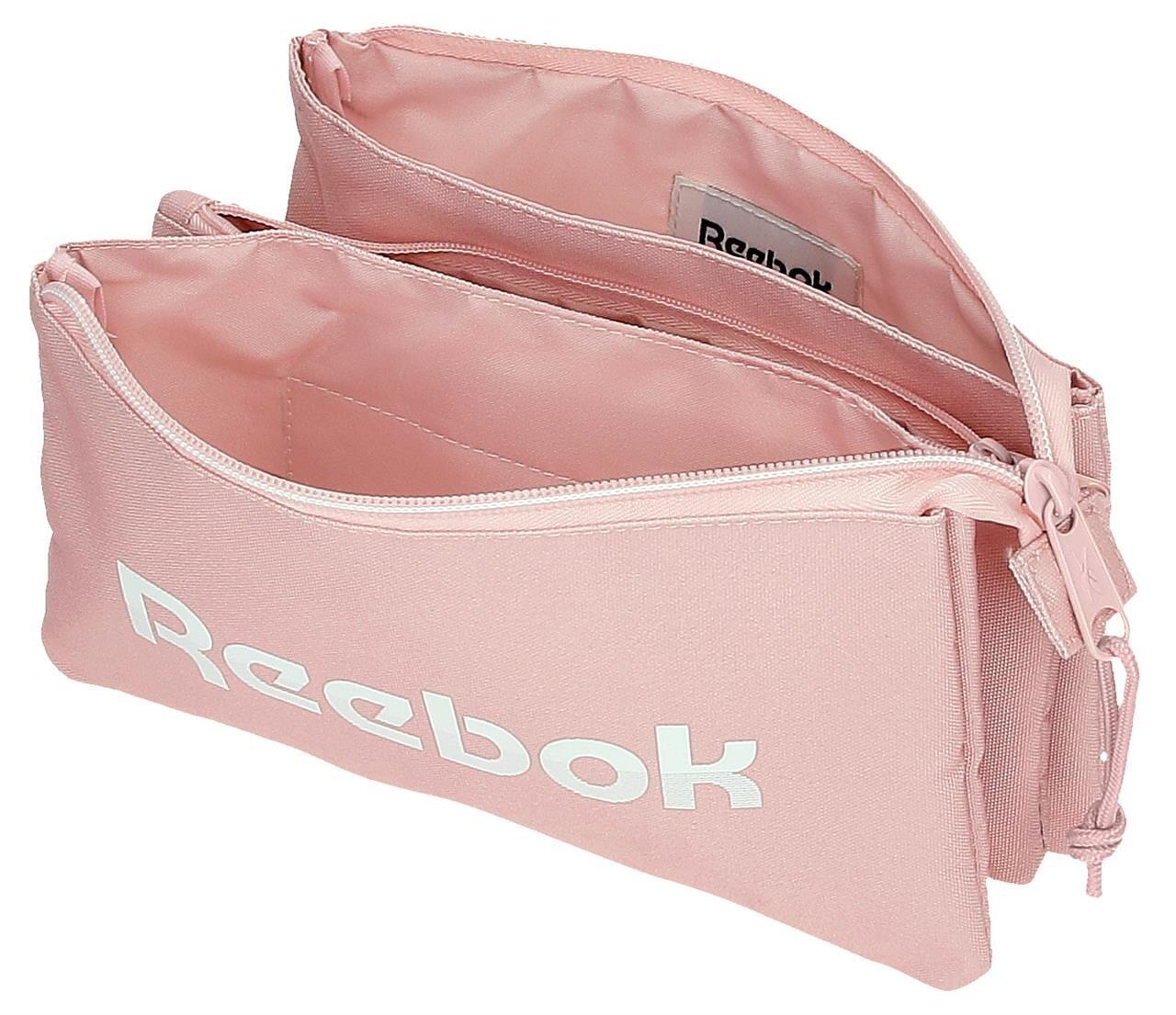 Estuche tres compartimentos Reebok Glen 12cm Rosa 3/5