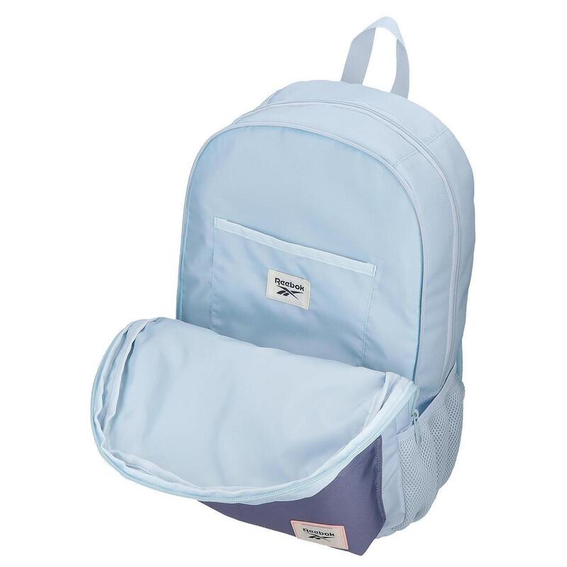 Mochila escolar  con carro Reebok Andrew 44cm Azul claro