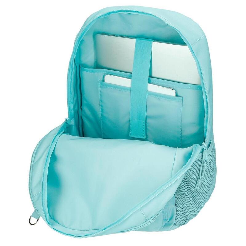 Mochila escolar  con carro Reebok Ann 44cm Turquesa