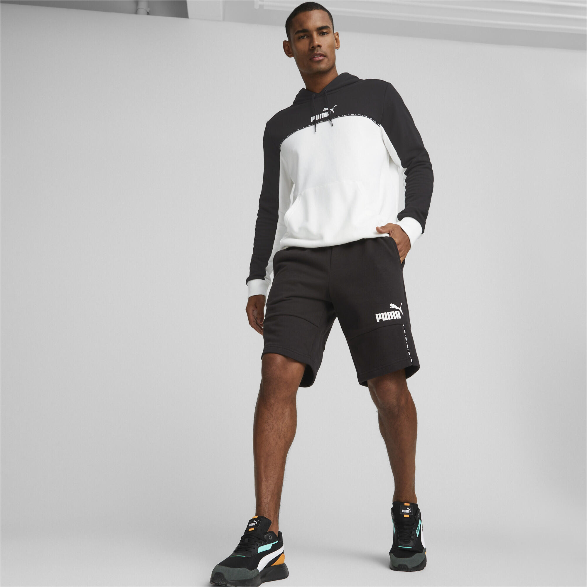 Shorts Puma Essentials Block Tape, Black, Men 7/7