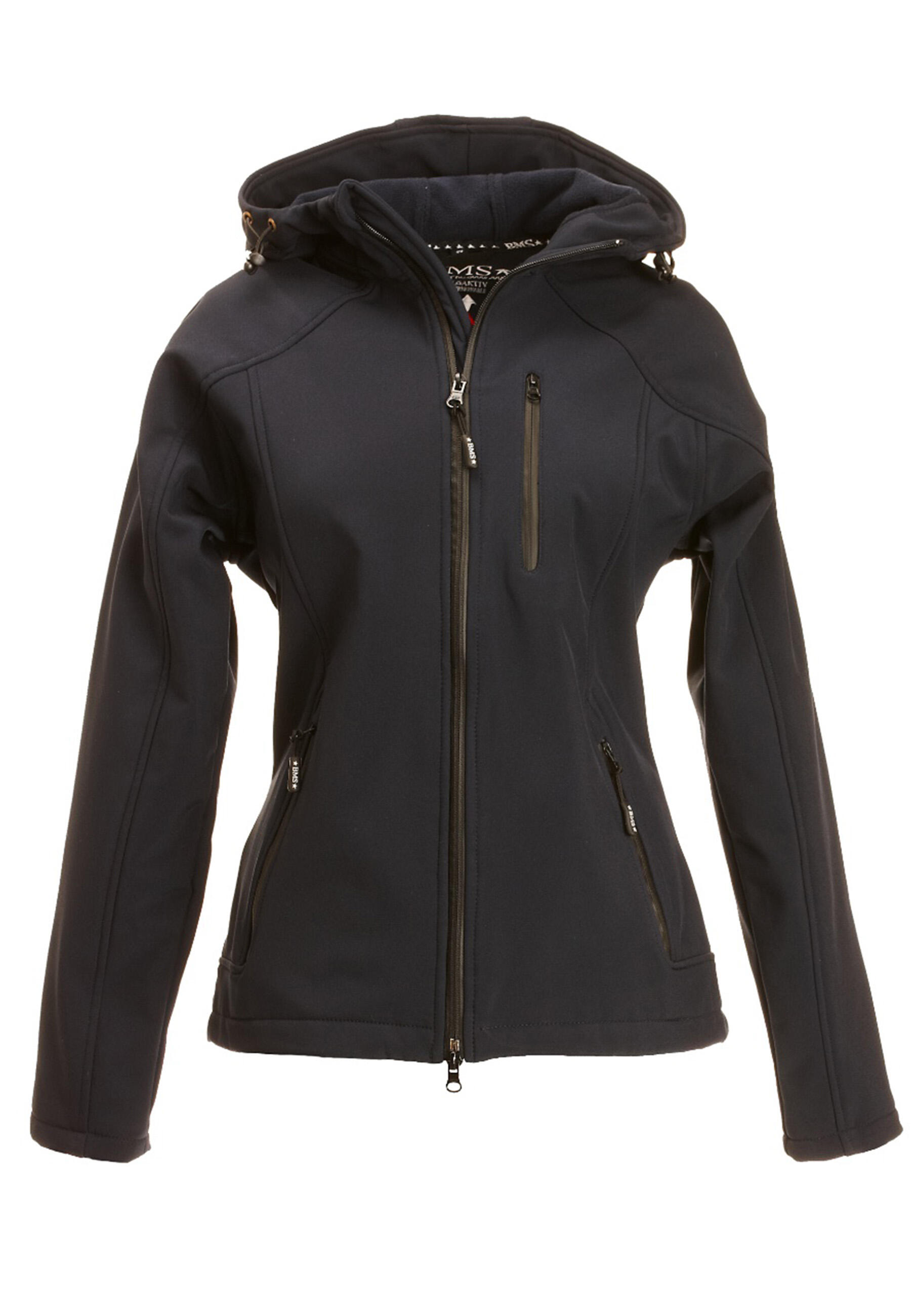 BMS BMS SoftShell Jacke mit Kapuze Stealth Damen