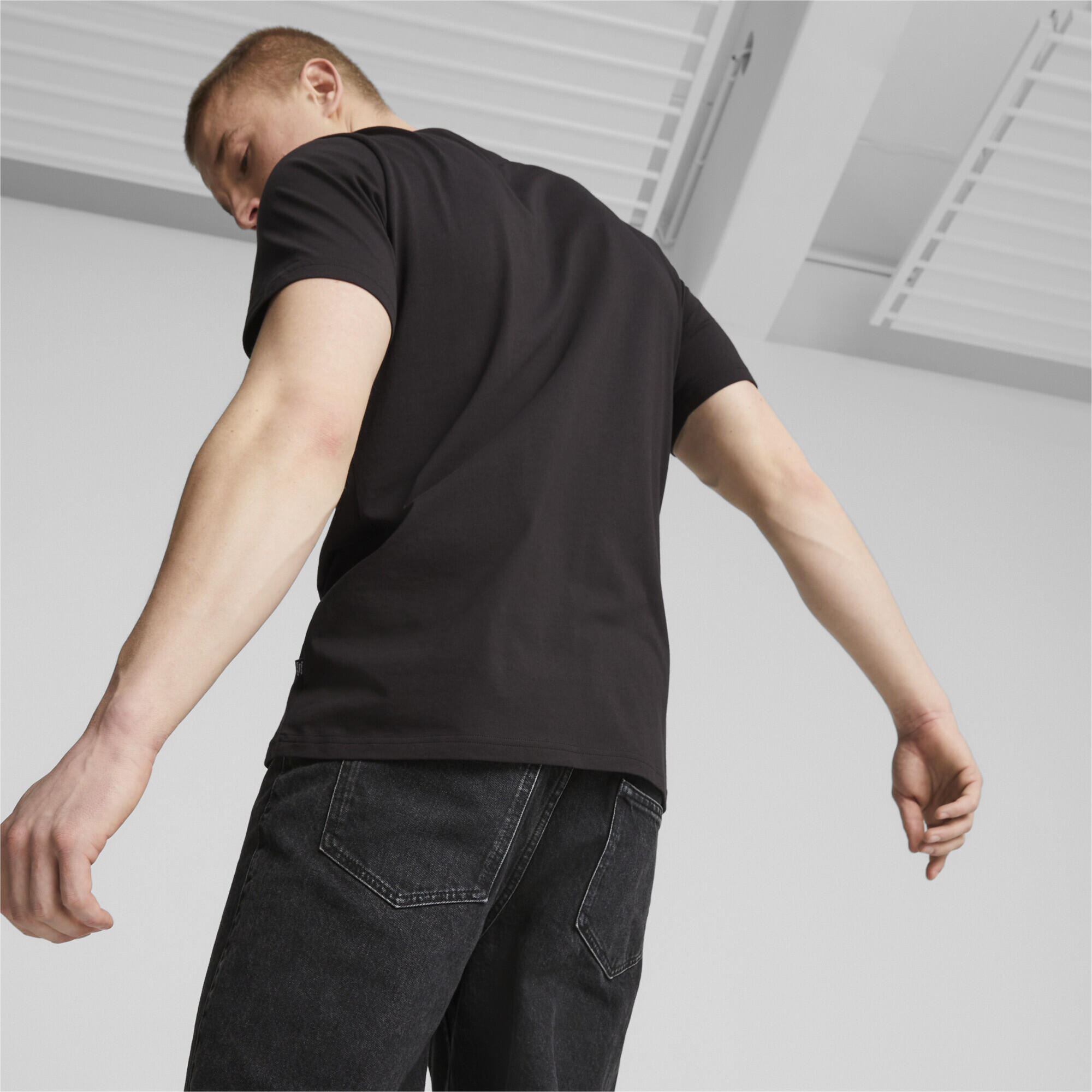 T-shirt uomo puma nero 7/7