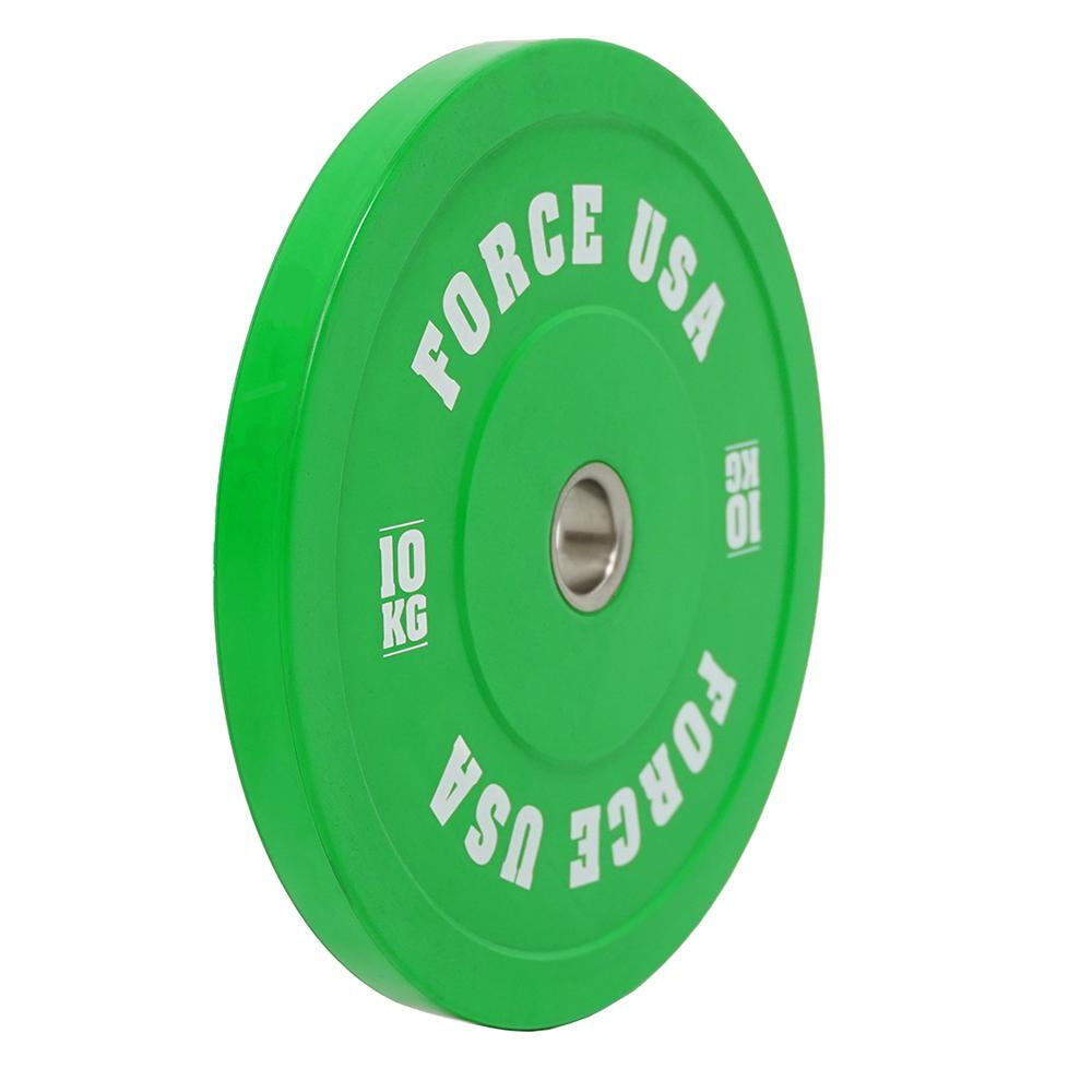 Pro Grade Bumper Plates 10 kg - Green Force USA 2/5