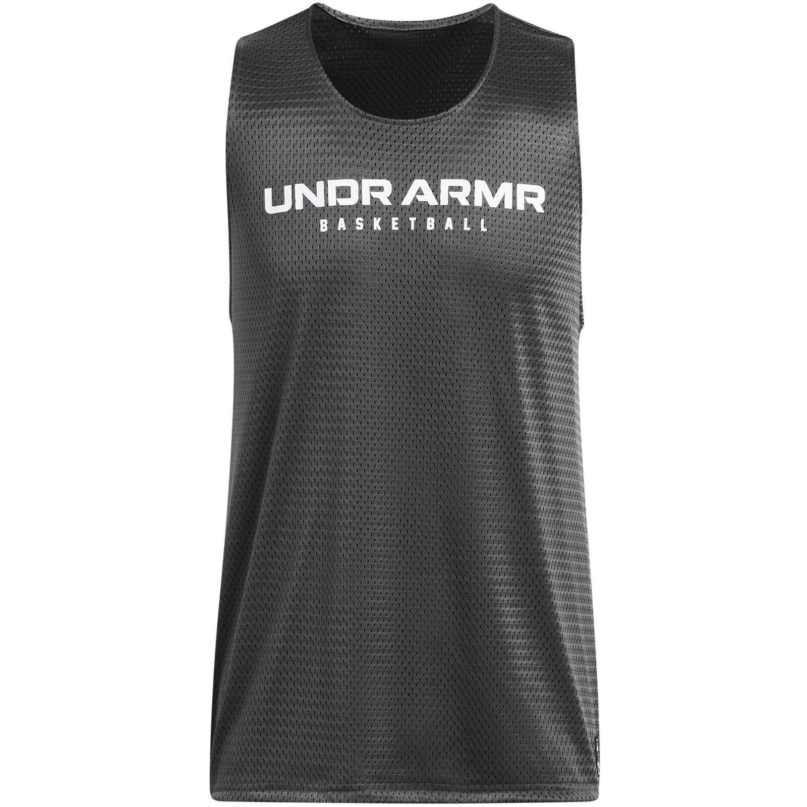 Maillot de corps Under Armour Baseline Reversible Tank, Gris, Hommes 3/4