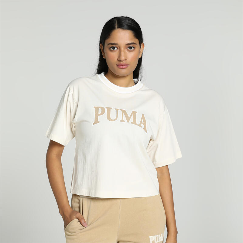 PUMA SQUAD Graphic T-shirt voor dames PUMA Alpine Snow White