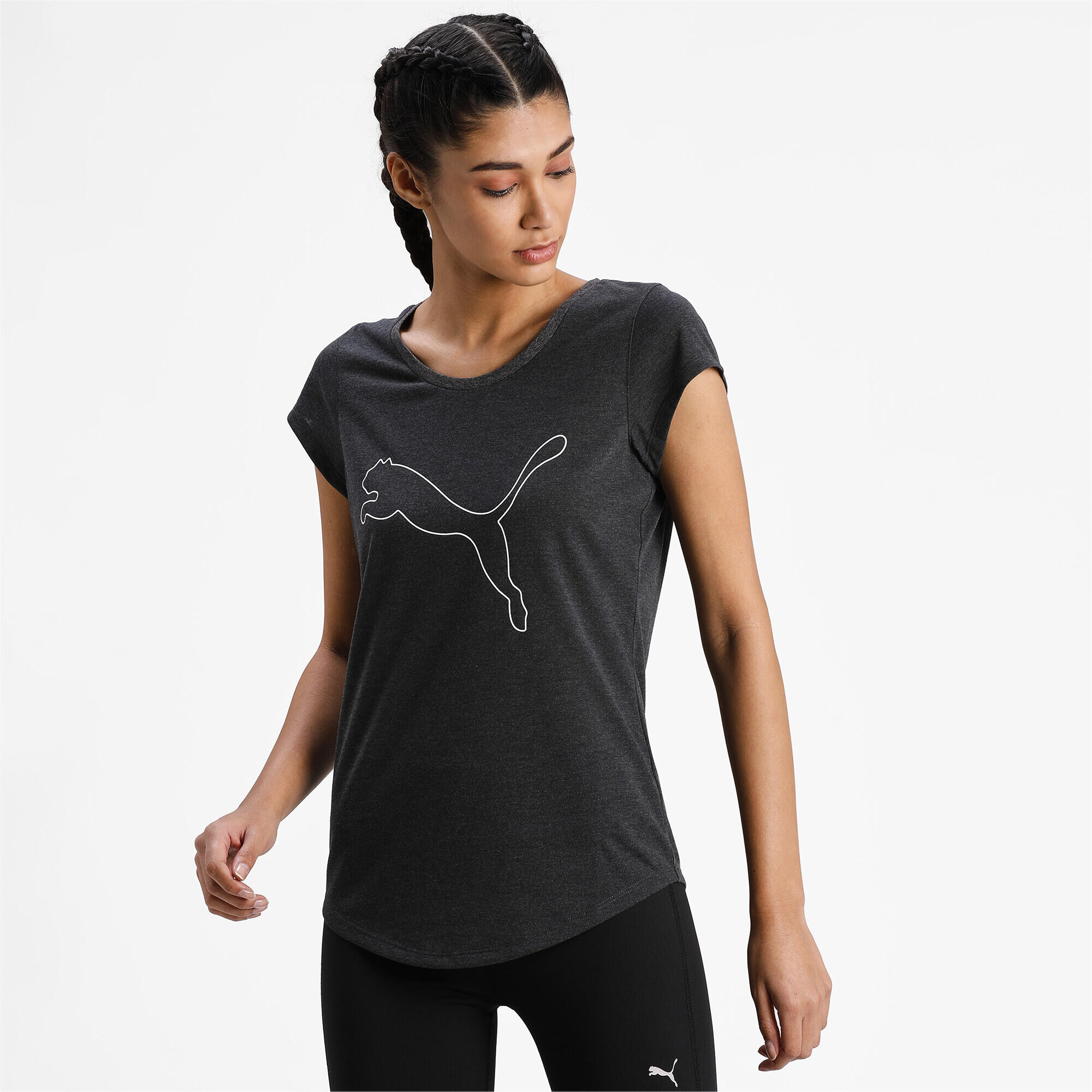 Koszulka Sportowa Damska Puma Performance Heather Cat 5/7
