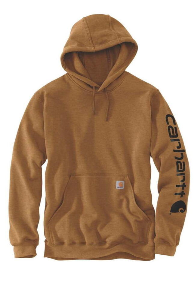 Bluza sportowa męska z kapturem Carhartt Midweight Sleeve Logo Hooded