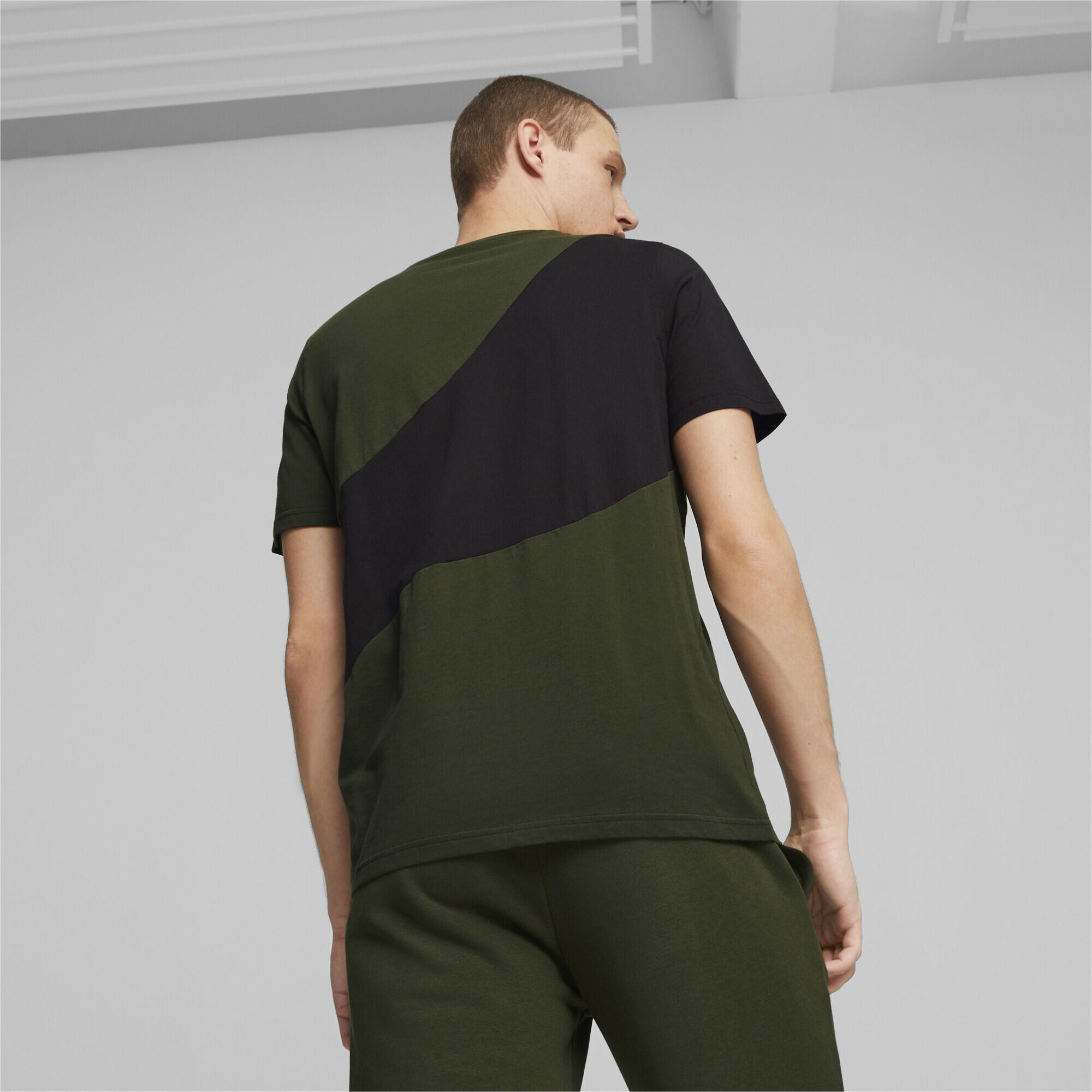 T-shirt PUMA POWER Cat Homme PUMA Myrtle Green 7/7