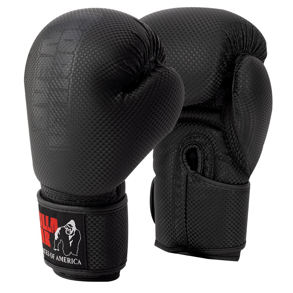 GORILLA WEAR Montello Boxing Gloves - Zwart - 18oz