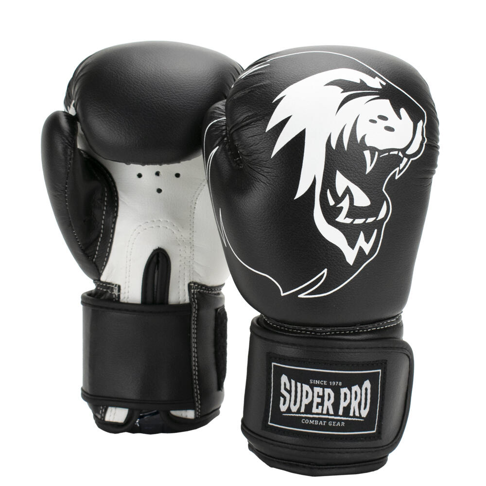 SUPER PRO COMBAT GEAR Guanti da box - Talent - Nero/Bianco