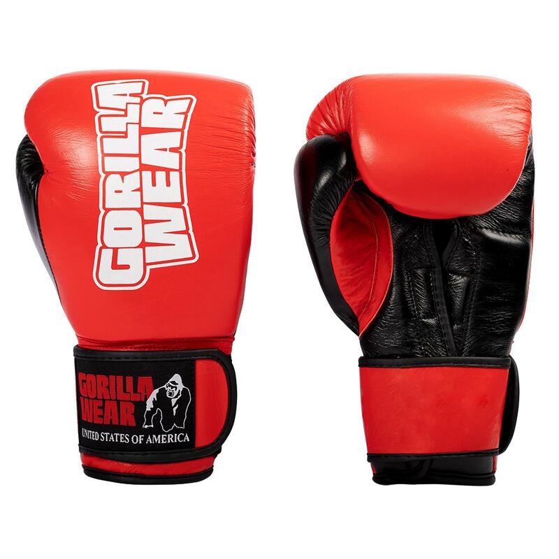 Ashton Pro Gants de boxe - Rouge/Noir - 8oz