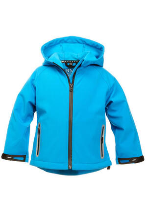 BMS SoftShell Jacke mit Kapuze - atmungsaktiv Kinder