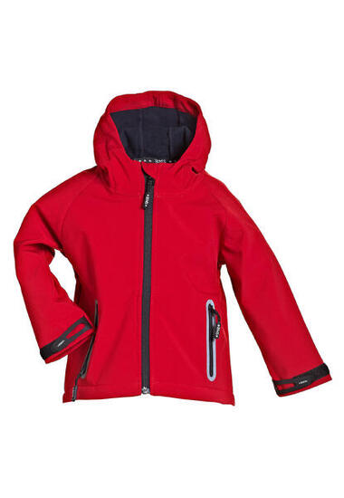 BMS SoftShell Jacke mit Kapuze - atmungsaktiv Kinder