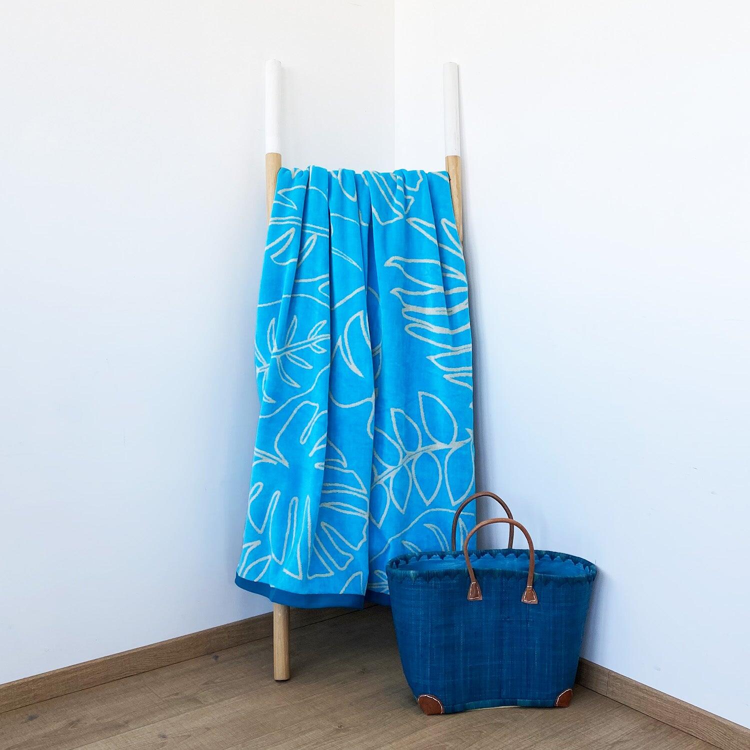 Telo mare in spugna velour Jacquard - Kentia - 100x175 cm - 470 g/m² 2/2