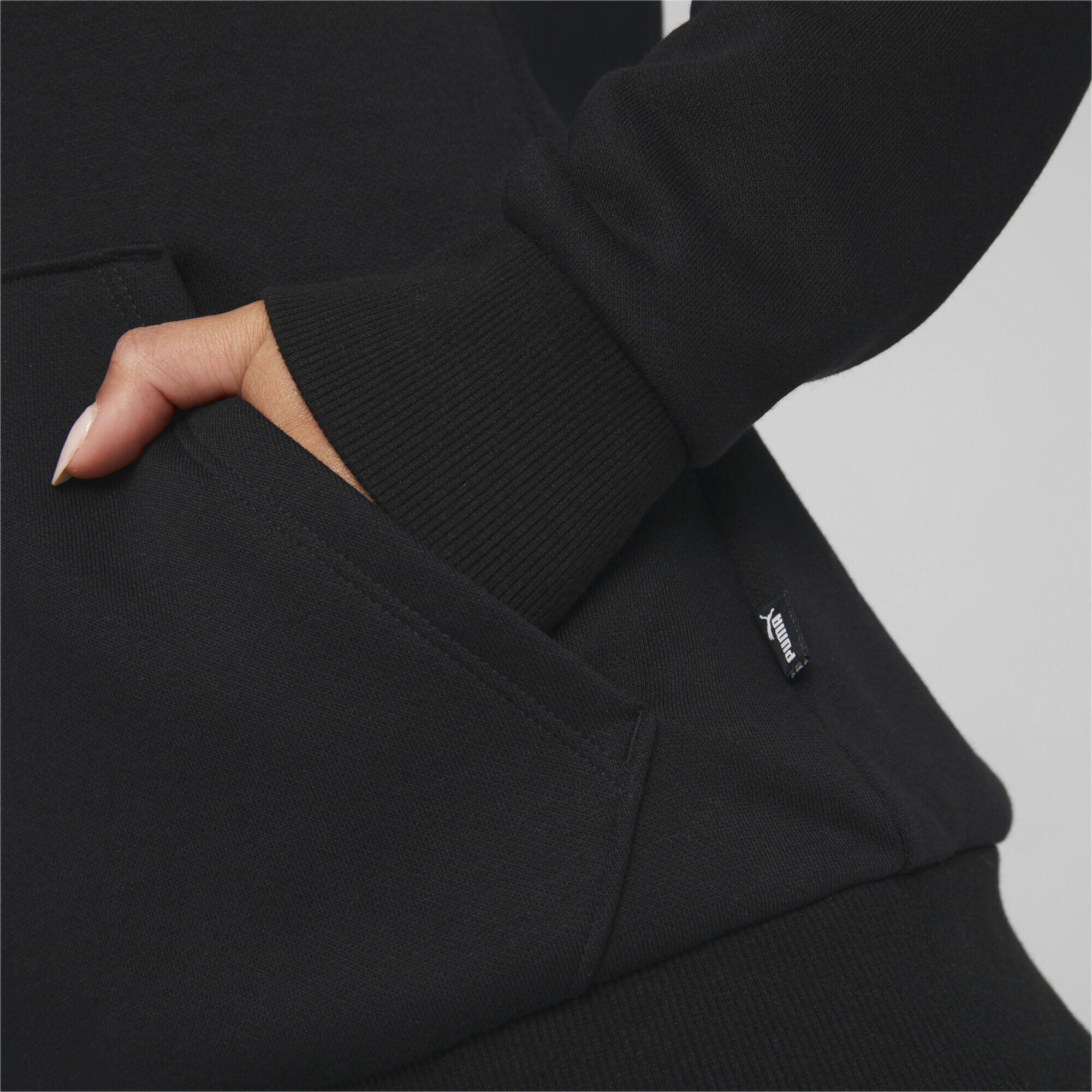 Sweat À Capuche ESSENTIALS Femme (Noir) 7/7