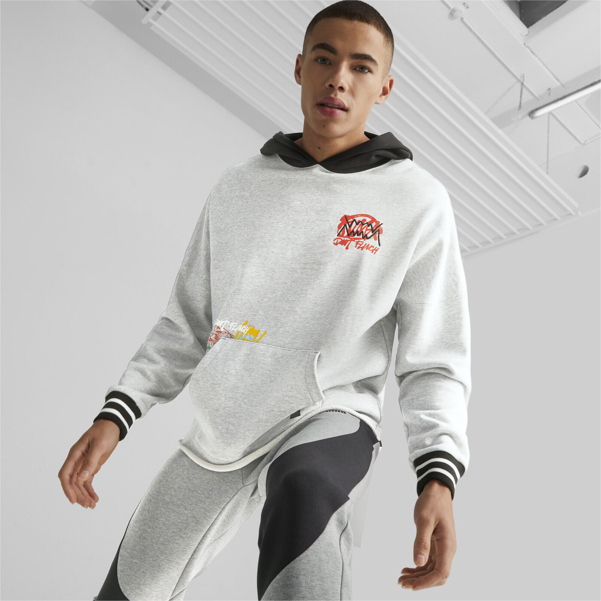 Sweat à capuche unisex Puma Boroughs Gris 7/7