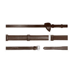 Rênes pour cheval en cuir avec 7 arretoirs Dy'on Hunter 5/8