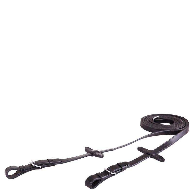 Rênes pour cheval en cuir antidérapant boucle rond BR Equitation