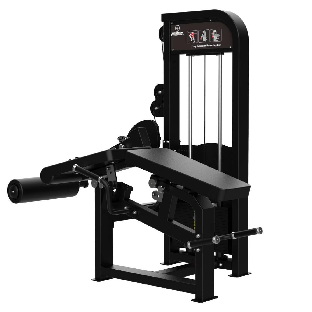 Selectorizada Dual Extensión de Piernas y Femoral Tumbado Titanium Strength 2/5