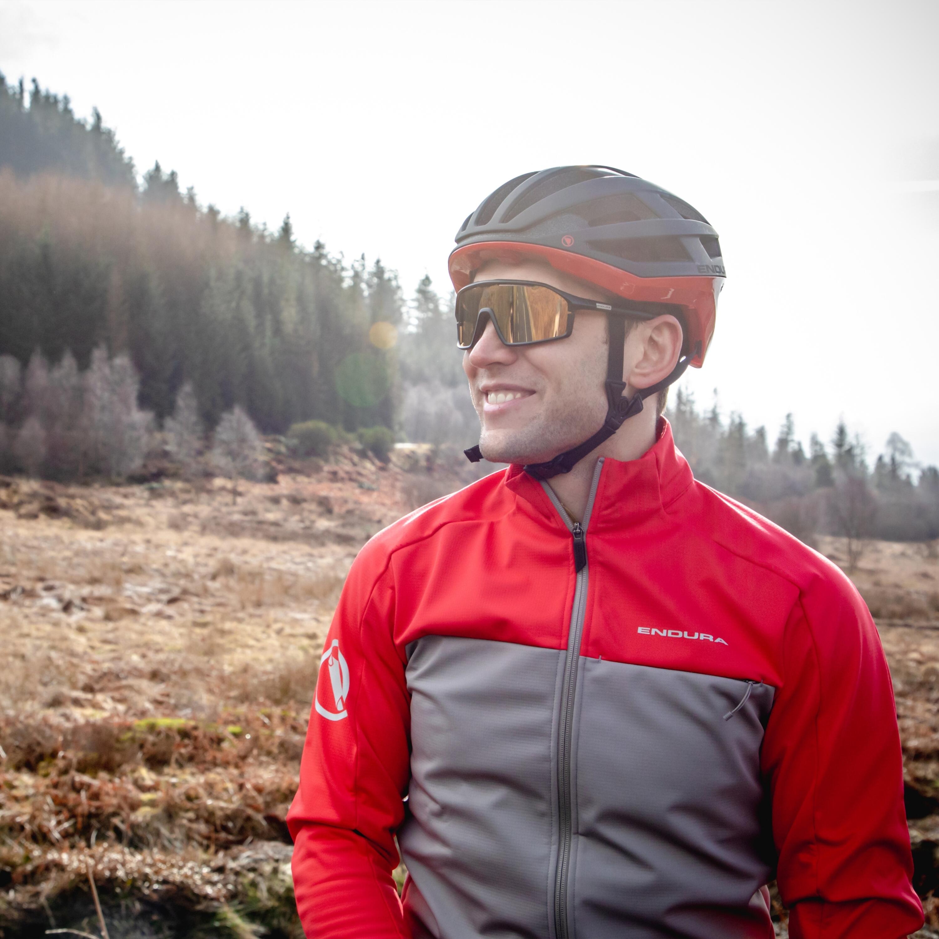 Endura Windchill II Long Sleeve Jacket Red / Grey 6/7