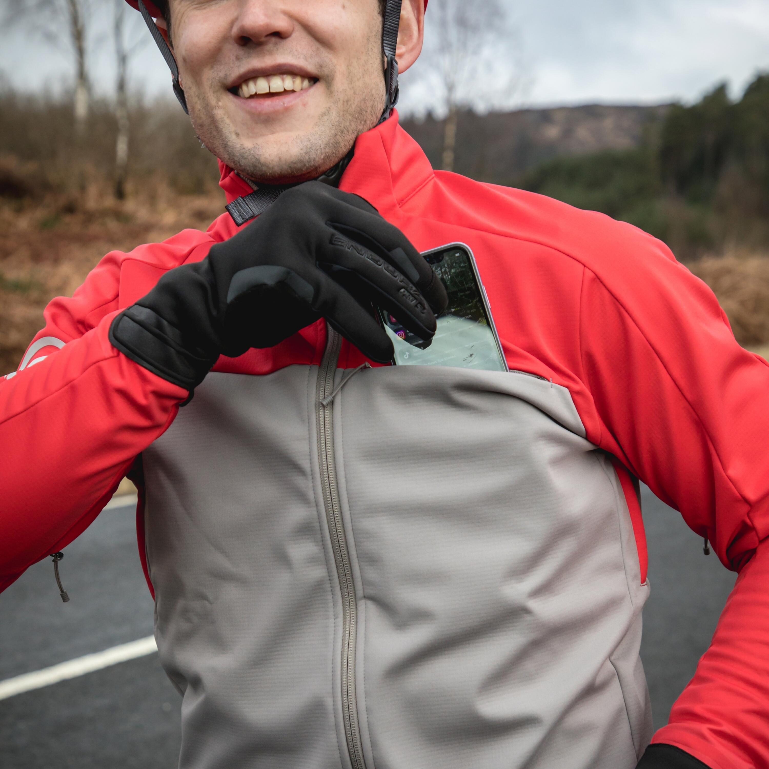 Endura Windchill II Long Sleeve Jacket Red / Grey 7/7