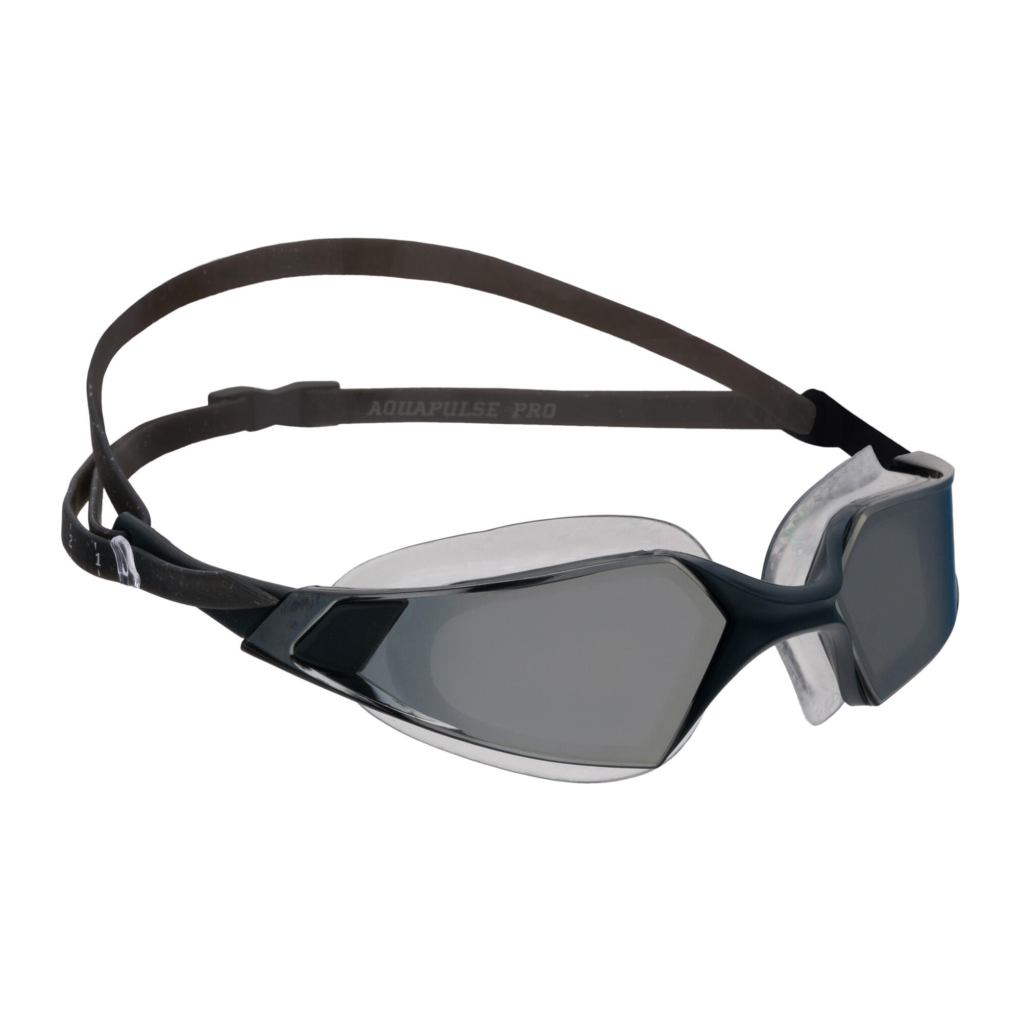 Speedo Aquapulse Pro Mirrored Goggles - Cinzento Óxido / Prata