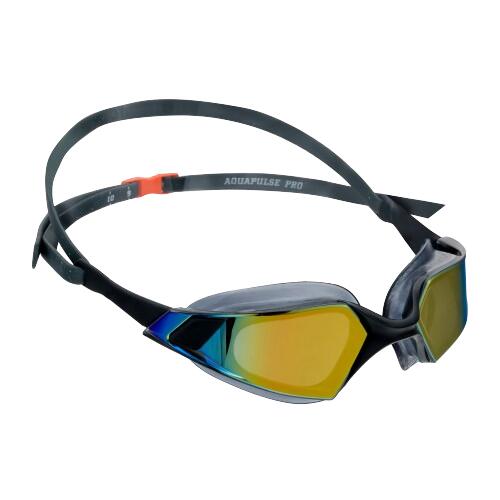 Speedo Aquapulse Pro gespiegelde bril - Oxid Grey/ Black/ Orange Gold