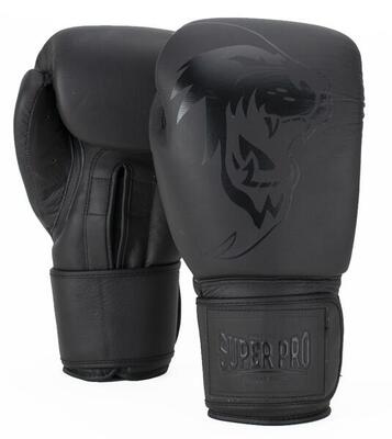 Legend lederen (kick)bokshandschoenen - grijs
