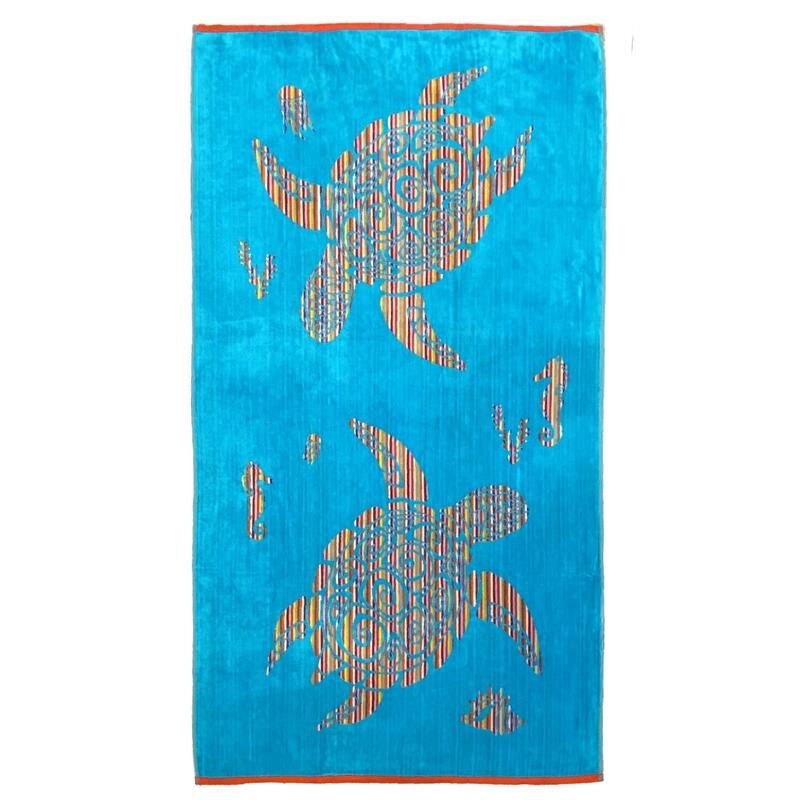 Toalla de playa Jacquard Murieta  90x160 400 g/m² azul claro