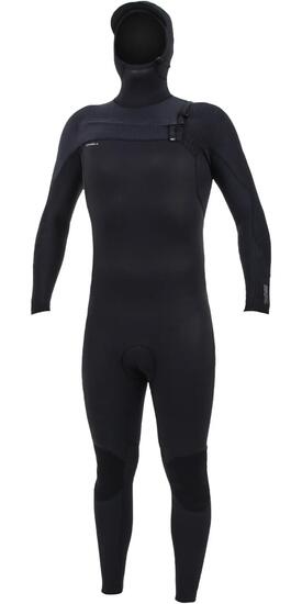 O'Neill Hommes HyperFreak+ 4/3mm Chest Zip à Capuche Combinaison Néoprène