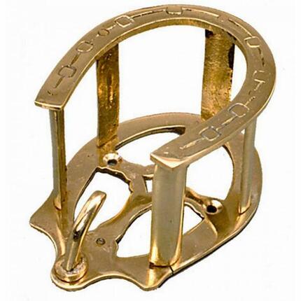 Porte-bride en fer cheval laiton Tattini