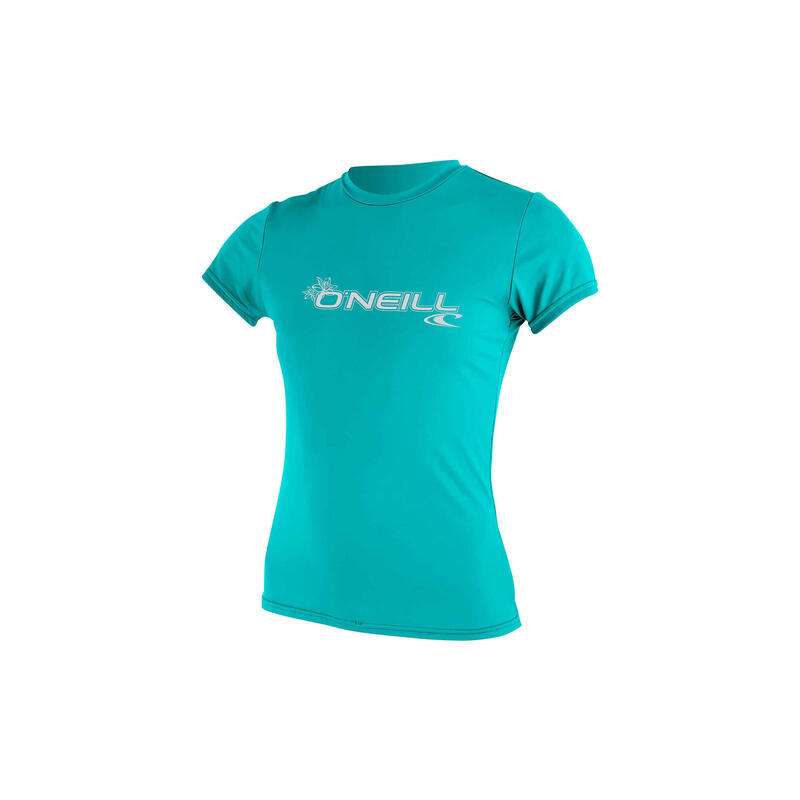 O'Neill Basic Skins Short Sleeve Rash Tee - Light Aqua