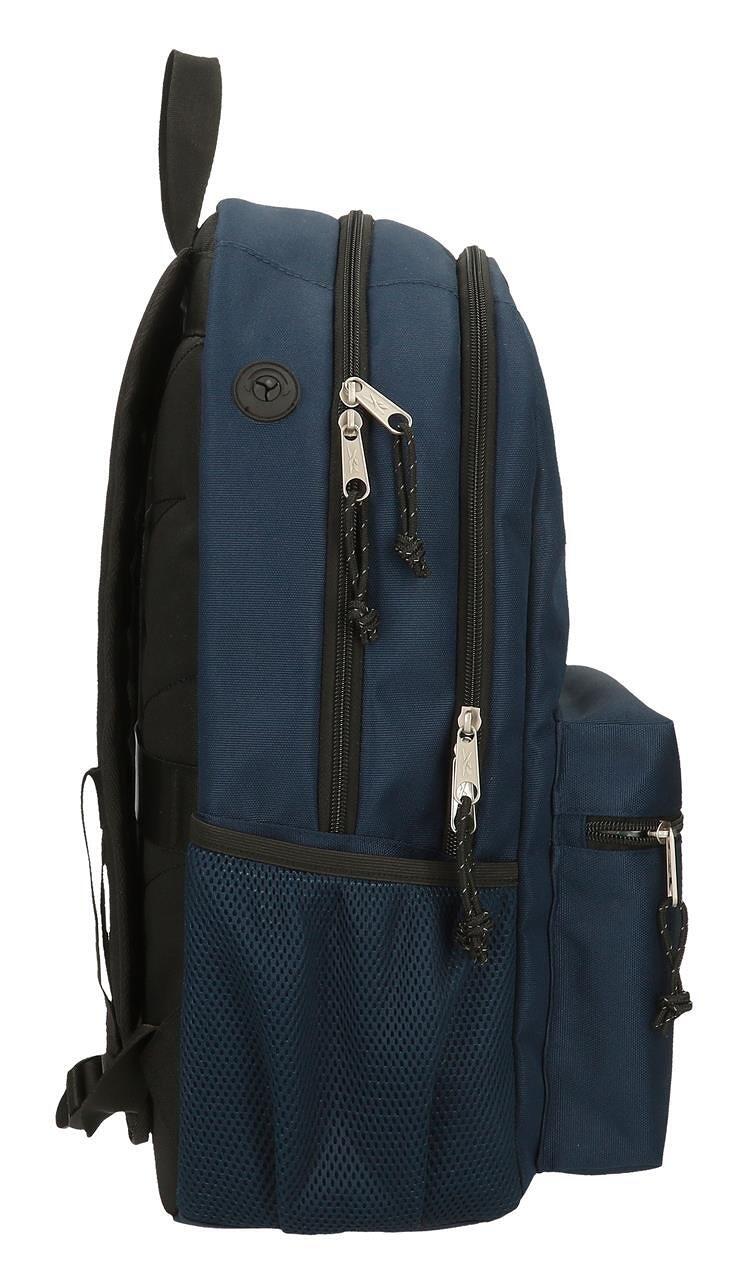 Mochila escolar de dois compartimentos Unisex Reebok Boston 44cm Azul marinho 4/5