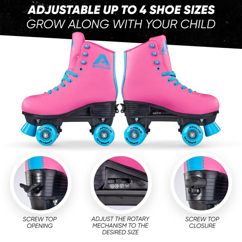 Disco Patins à roulettes Adolescents et Adultes à 4 Roues, du 31 au 42