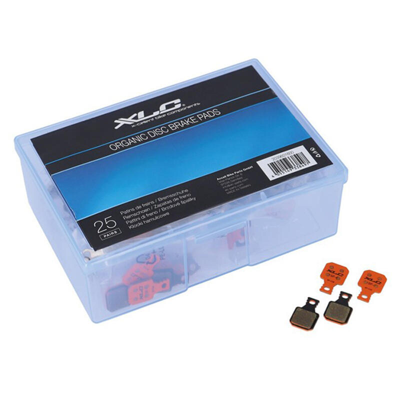 Kit pastiglie freno in acciaio Shimano XLC bp-o20 (x25) (x25) 1/3