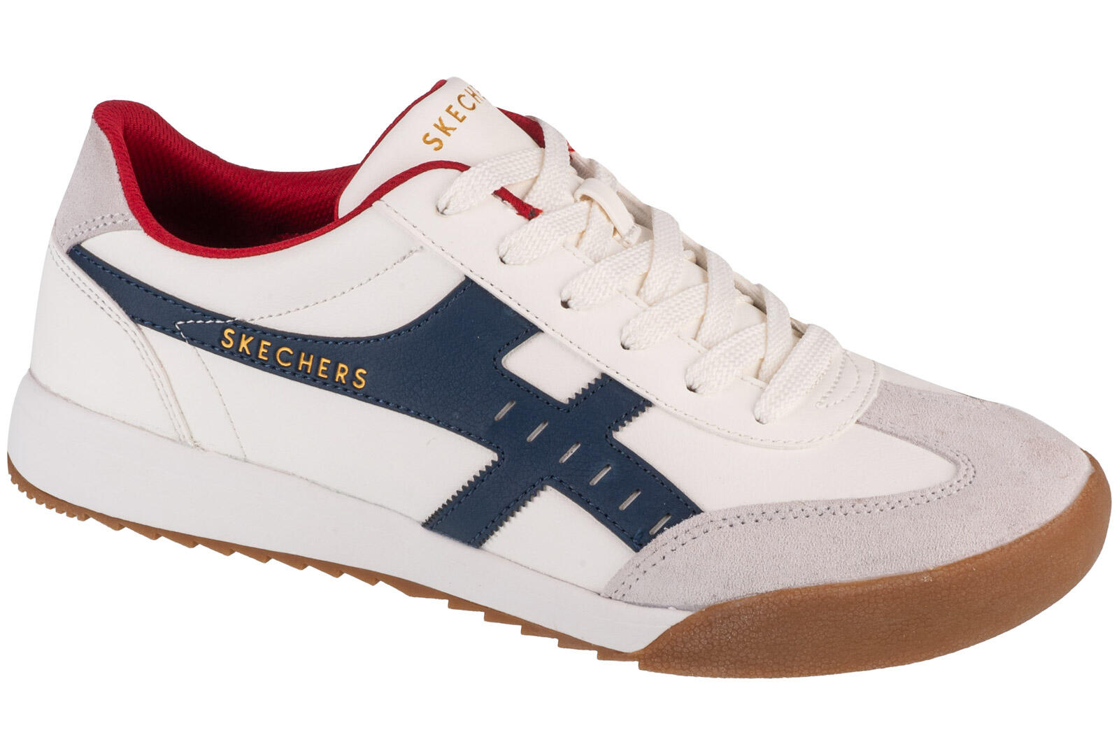 SKECHERS Men ZINGER MANZANILLA TOTALE Sneakers Wit / marineblauw / rood