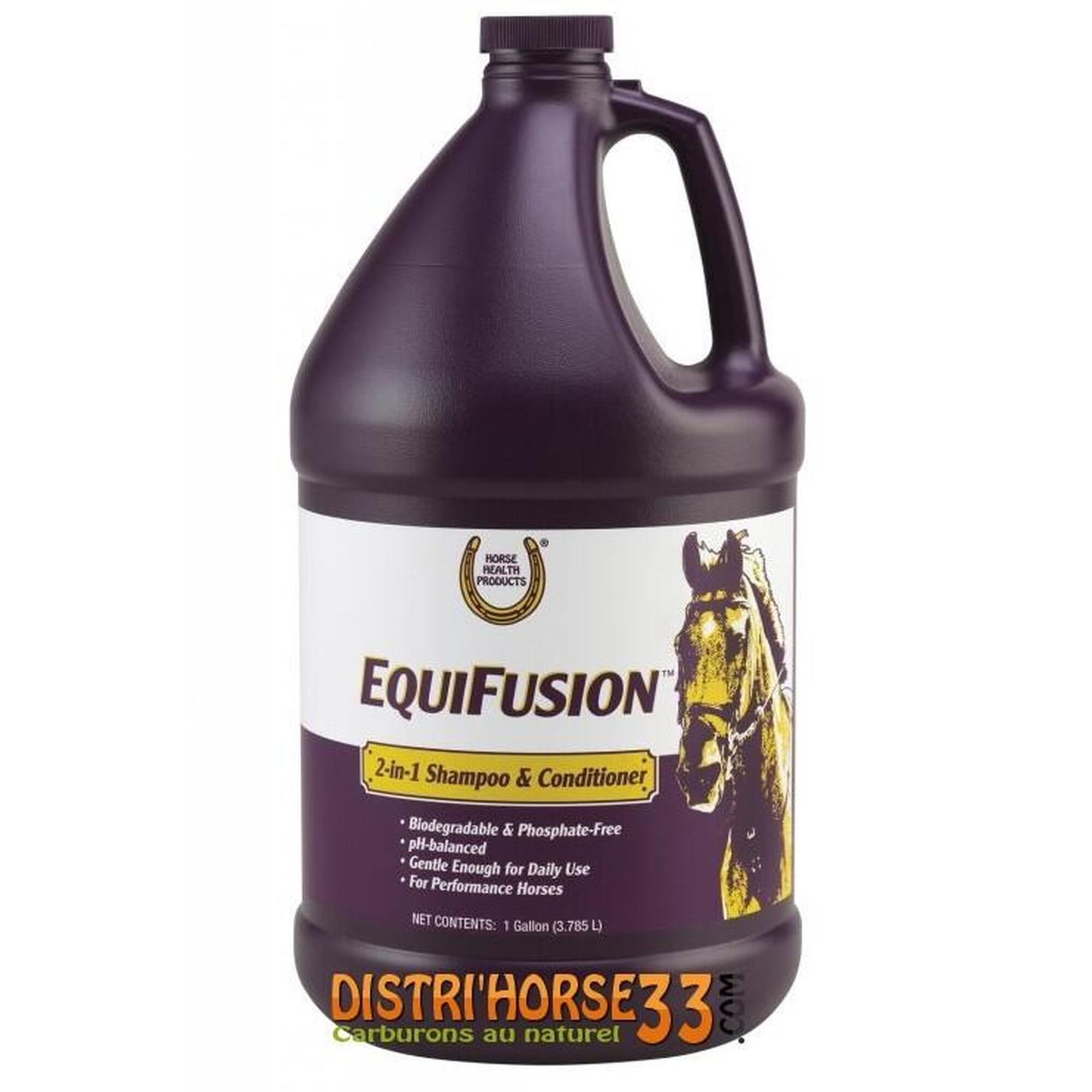 Shampoing et après-shampoing pour cheval Farnam Equifusion 3,78 L