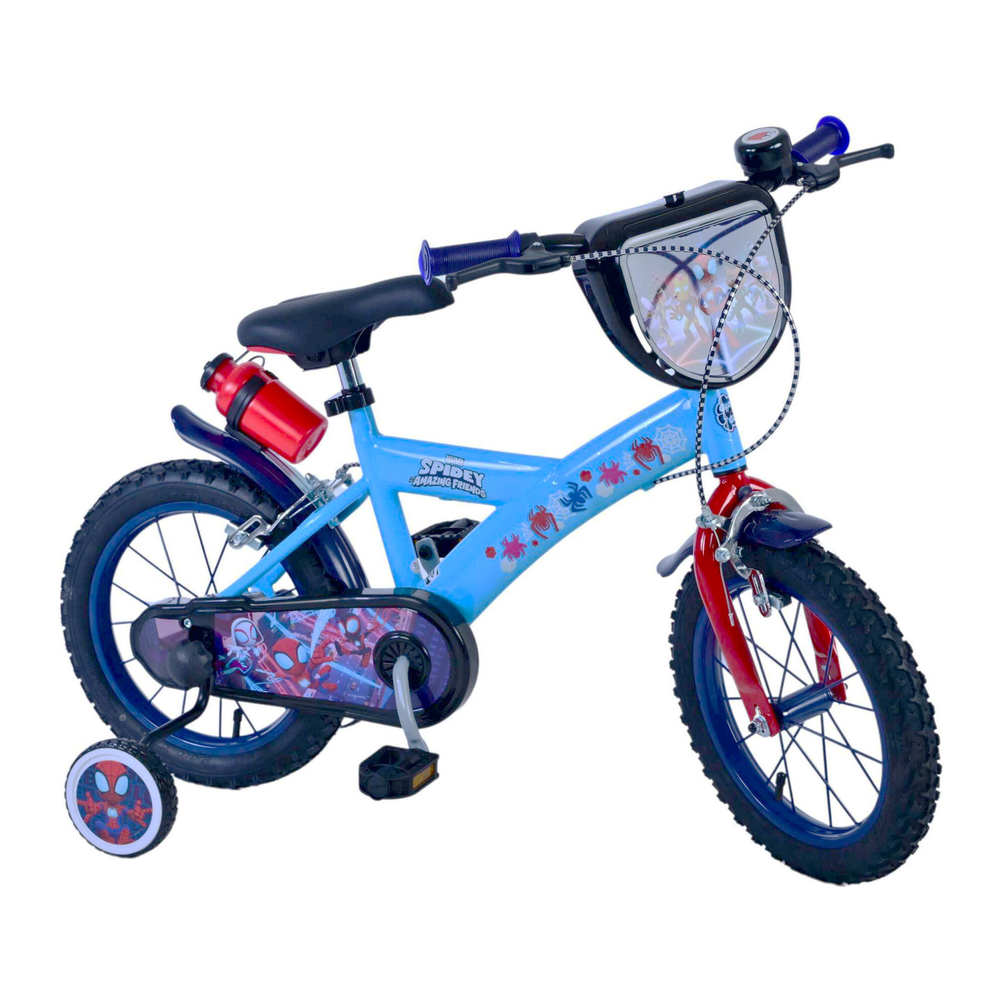 Bicicleta criança 14 polegadas spidey 4-6 anos