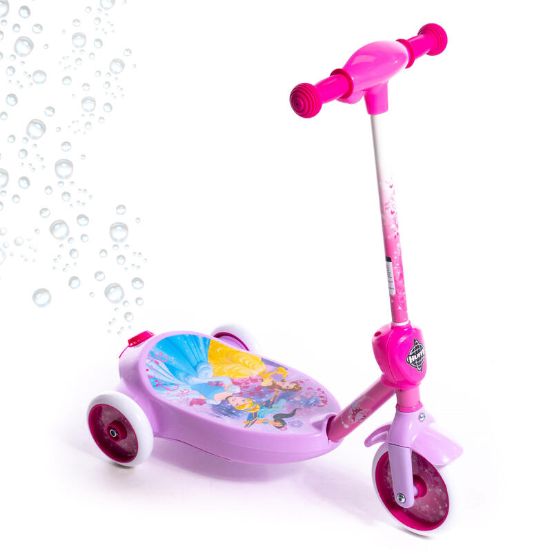 Huffy Disney Princess elektrische step met bellenblaas voor kinderen 3-5 jaar