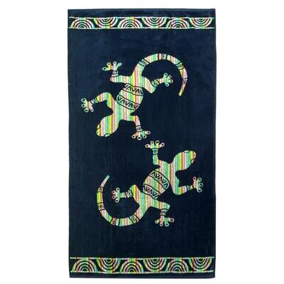 Telo mare Jacquard Irvine 75x150 400 g/m² nero