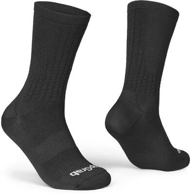 Wielersportsokken zomer unisex s - gripgrab faststream aero zwart