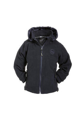 Fleecejacke mit Kapuze und Windstopp Unisex braun BMS