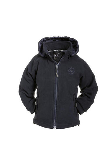 Fleecejacke mit Kapuze und Windstopp Unisex braun BMS