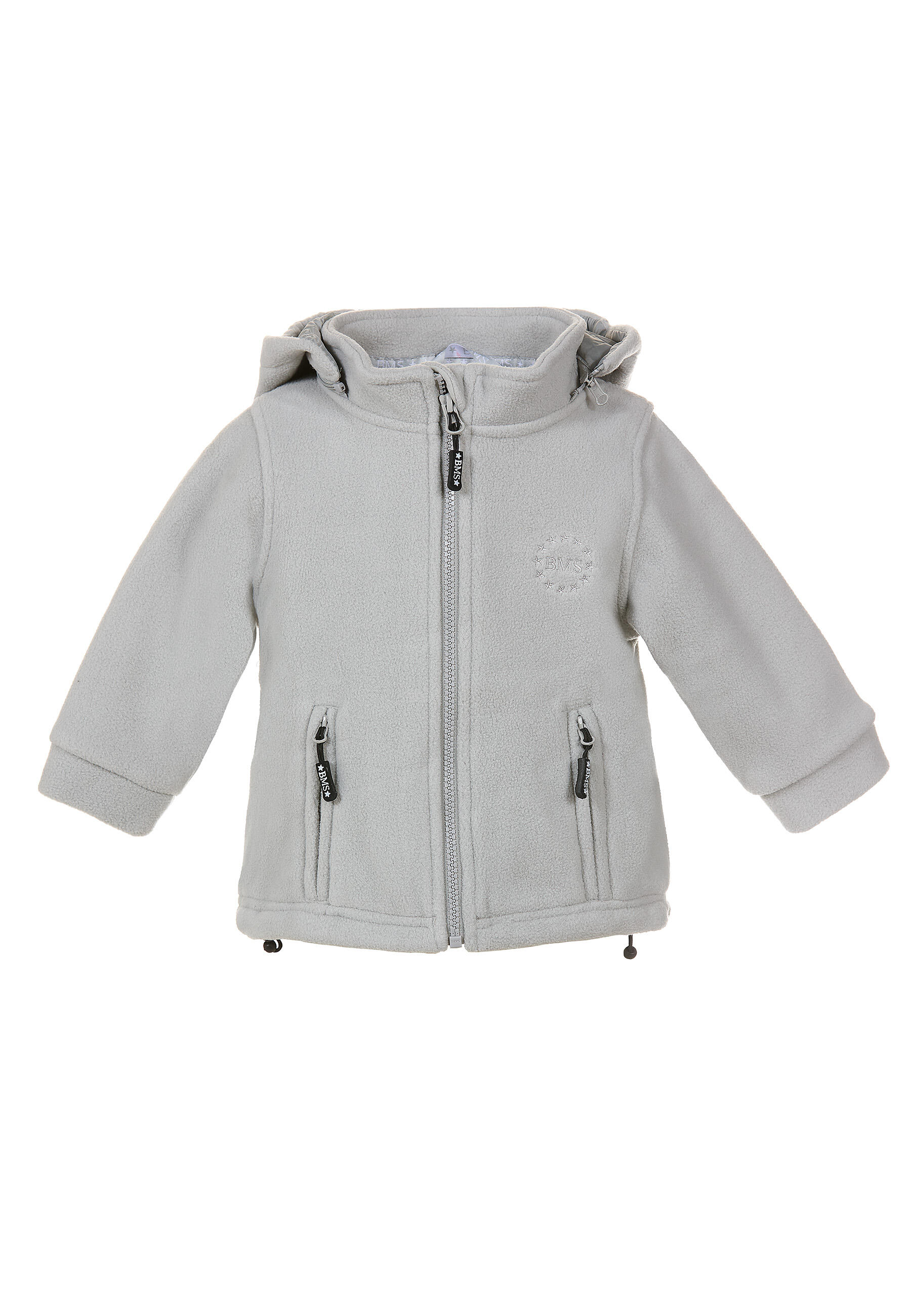 BMS Fleecejacke mit Kapuze und Windstopp Kinder 4/5