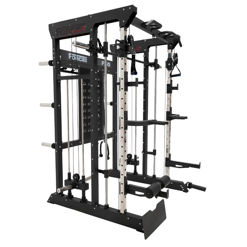 F50 V2 All-In-One Trainer - Multipower - Máquina Smith con Doble Polea + Rack Fo