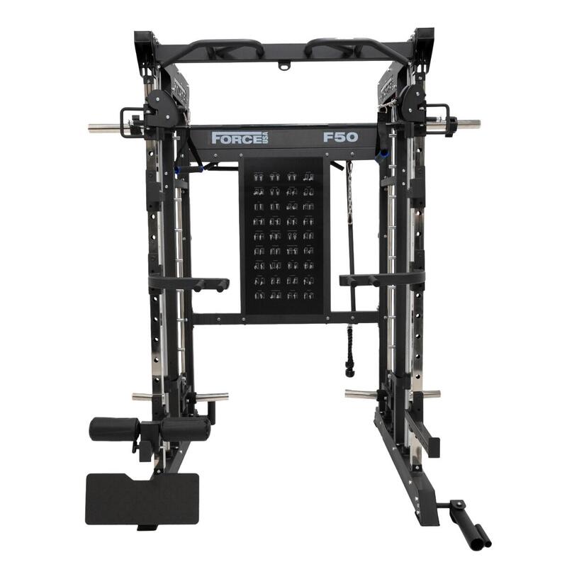 F50 V2 All-In-One Trainer - Multipower - Máquina Smith con Doble Polea + Rack Fo