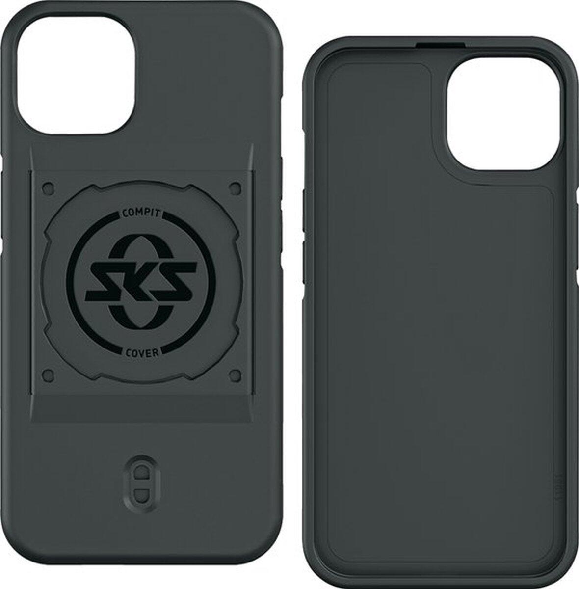 Smartphone-Halter Handyhülle Fahrrad iPhone 14 Pro - SKS Compit Cover schwarz 1/1