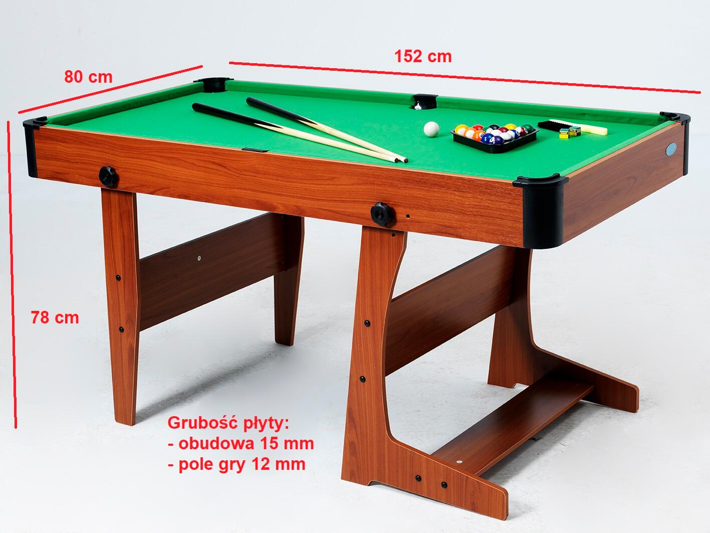 Stół do bilarda Gamesson Pool 5ft Yale L-Foot 152×80×78cm 7/7
