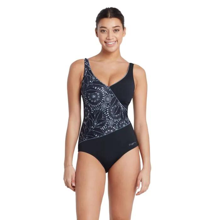 Zoggs Stellar Wrap Front Swimsuit 1/5